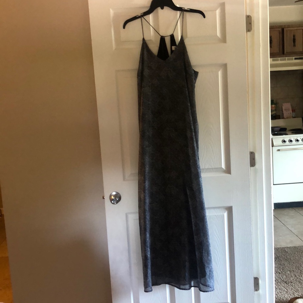 Black & white maxi dress